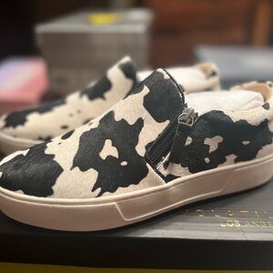 Volatile “Normande” Genuine Calf Hair Platform Sneaker